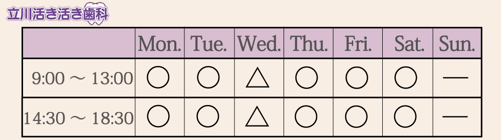 立川活き活き歯科トップ